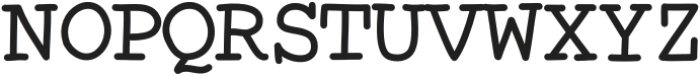 Typewriter Tones Medium otf (500) Font UPPERCASE