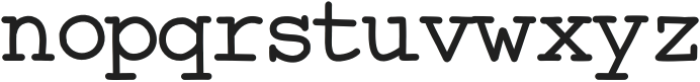 Typewriter Tones Medium otf (500) Font LOWERCASE