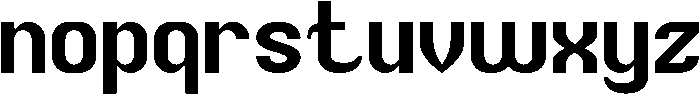 Typewriter otf (400) Font LOWERCASE