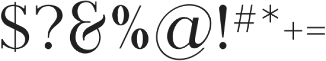 Typhera Regular otf (400) Font OTHER CHARS