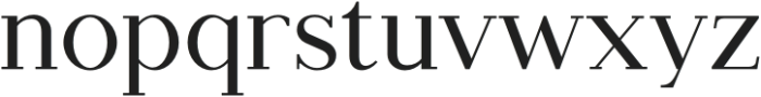 Typhera Regular otf (400) Font LOWERCASE