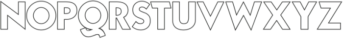 TypoGraphica Outlines otf (400) Font UPPERCASE