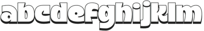 Typologic Normal Shadow otf (400) Font LOWERCASE