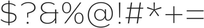 Typonium XLight otf (300) Font OTHER CHARS