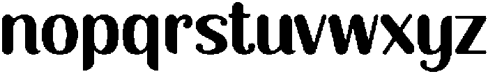 Tysha otf (400) Font LOWERCASE