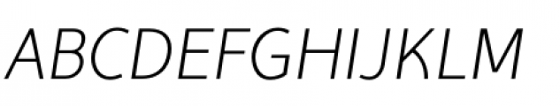 Tyfoon Sans Light Italic Font UPPERCASE