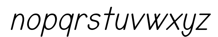 TYPONOME Italic Font LOWERCASE