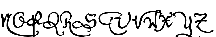 Tycho'sRecipe Font UPPERCASE