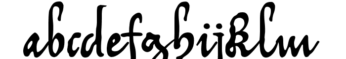 Tycho'sRecipe Font LOWERCASE