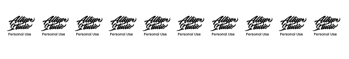 Tyloos Signature - Personal Use Font OTHER CHARS