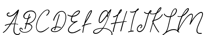 Tyloos Signature - Personal Use Font UPPERCASE