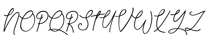 Tyloos Signature - Personal Use Font UPPERCASE