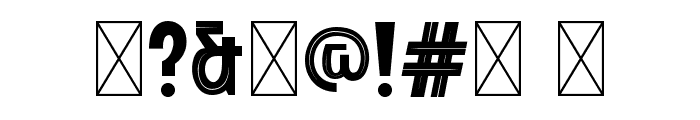 Tyniside Personal Used Font OTHER CHARS