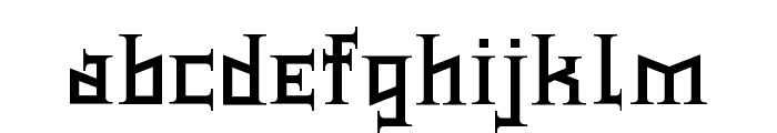 Type Knight Font LOWERCASE
