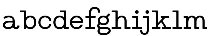 Type Machine Font LOWERCASE