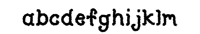 Type O Font LOWERCASE