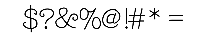TypeMeTwo Font OTHER CHARS