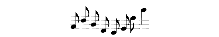 TypeMyMusic Notation Font OTHER CHARS