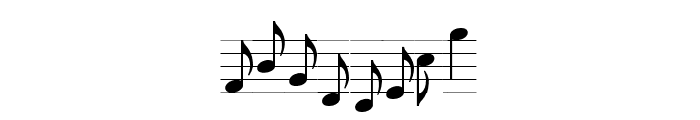 TypeMyMusic Notation Font OTHER CHARS