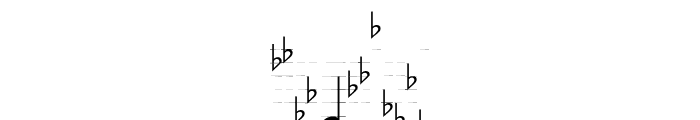 TypeMyMusic Notation Font LOWERCASE