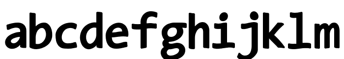 TypeWritersSubstitute-Black Font LOWERCASE