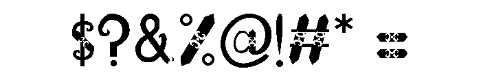 Typeface4 Font OTHER CHARS