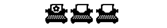 Typewriter Letter Font LOWERCASE