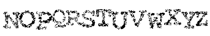Typewriter from hell Font UPPERCASE