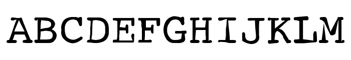 TypewriterScribbled Font UPPERCASE