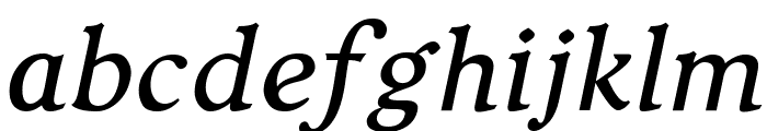 Typey McTypeface Italic Font LOWERCASE