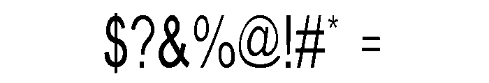 Typical ABC Font OTHER CHARS