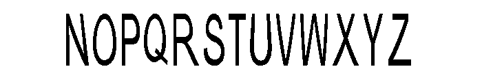 Typical ABC Font UPPERCASE