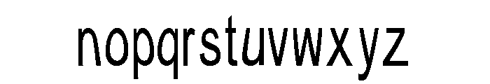 Typical ABC Font LOWERCASE