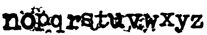 Typistys DIRT Font LOWERCASE