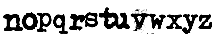 Typistys Font LOWERCASE