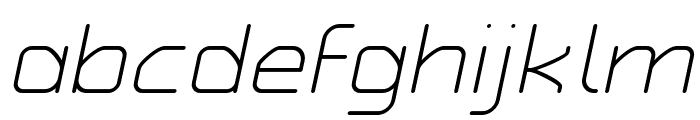 Typo Angular Rounded Light Demo Italic Font LOWERCASE