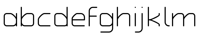 Typo Angular Rounded Light Demo Font LOWERCASE