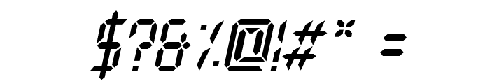 Typo Digit Demo Italic Font OTHER CHARS