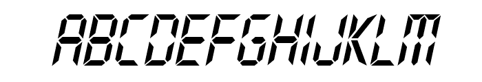 Typo Digit Demo Italic Font UPPERCASE