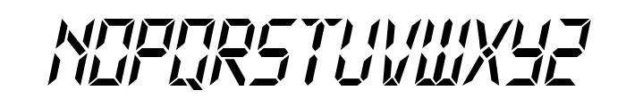 Typo Digit Demo Italic Font UPPERCASE