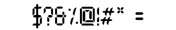 Typo Digit Demo Font OTHER CHARS