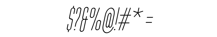 Typo-Longest Light Demo Italic Font OTHER CHARS