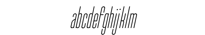 Typo-Longest Light Demo Italic Font LOWERCASE