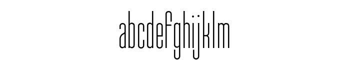 Typo-Longest Light Demo Font LOWERCASE