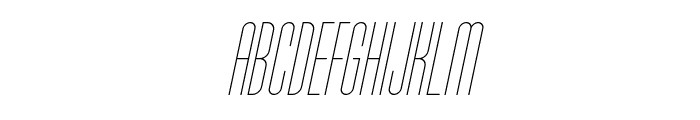Typo-Longest Thin Demo Italic Font UPPERCASE