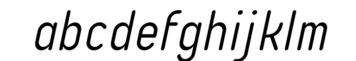 Typo Quik Light Demo Italic Font LOWERCASE