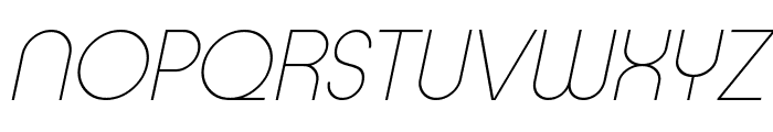 Typo Ring Light Demo Italic Font UPPERCASE