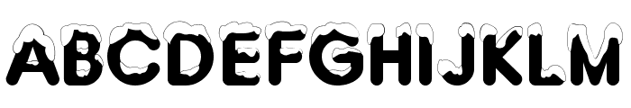 Typo Snowy Demo Font UPPERCASE