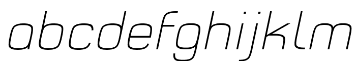 Typo Style Thin Demo Italic Font LOWERCASE