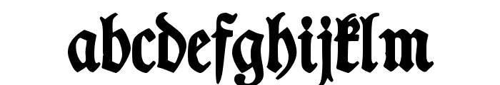 TypographerFraktur Bold Font LOWERCASE